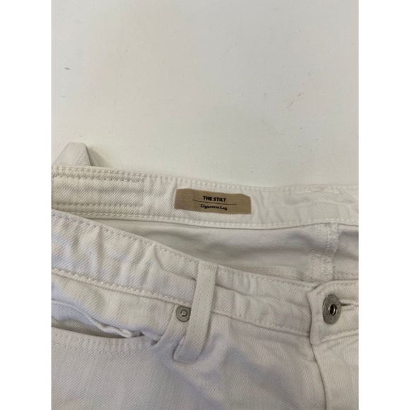 The Stilt Cigarette Leg Skinny Jeans White Sz 28R - Picture 6 of 7